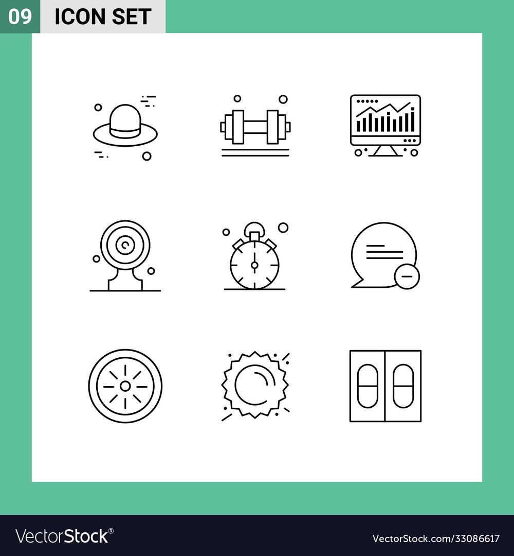 9 universal outlines set for web and mobile