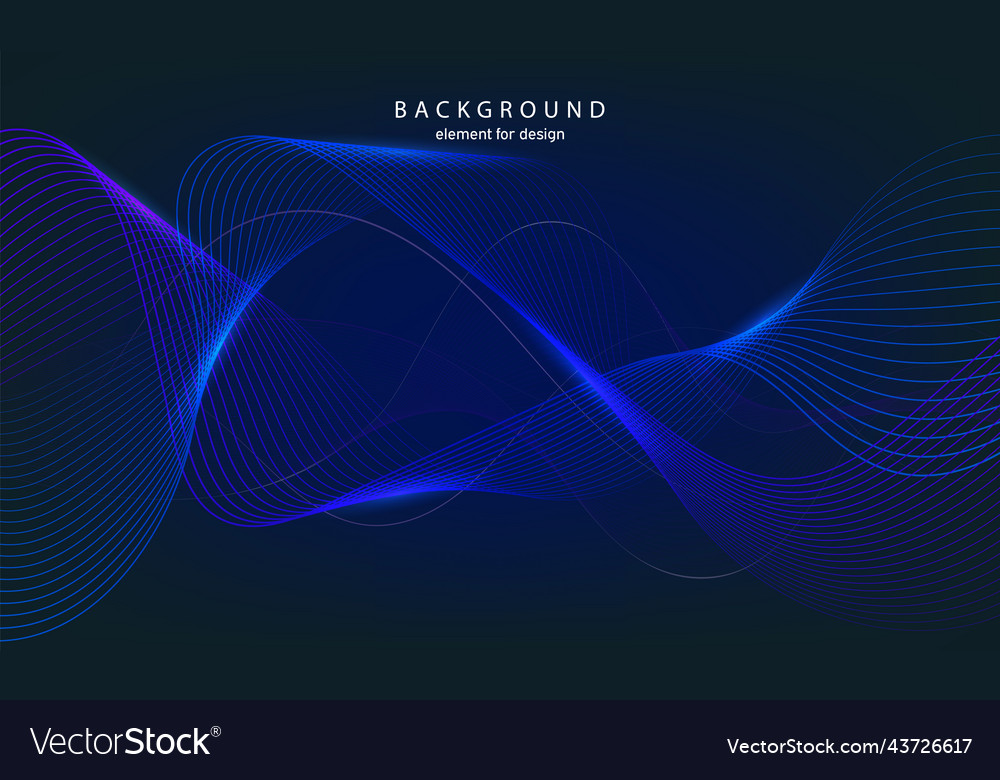 Abstract wave background element for design vector image Abstract wave background element for design