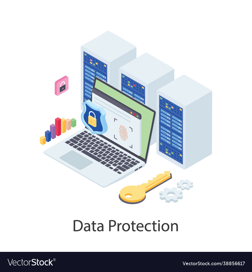 Data protection Royalty Free Vector Image - VectorStock