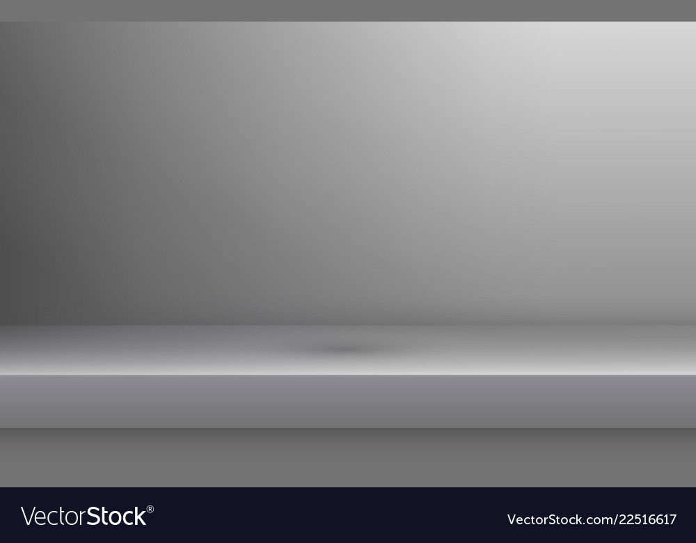 Empty color shelve with shadow vector image Empty color shelve with shadow