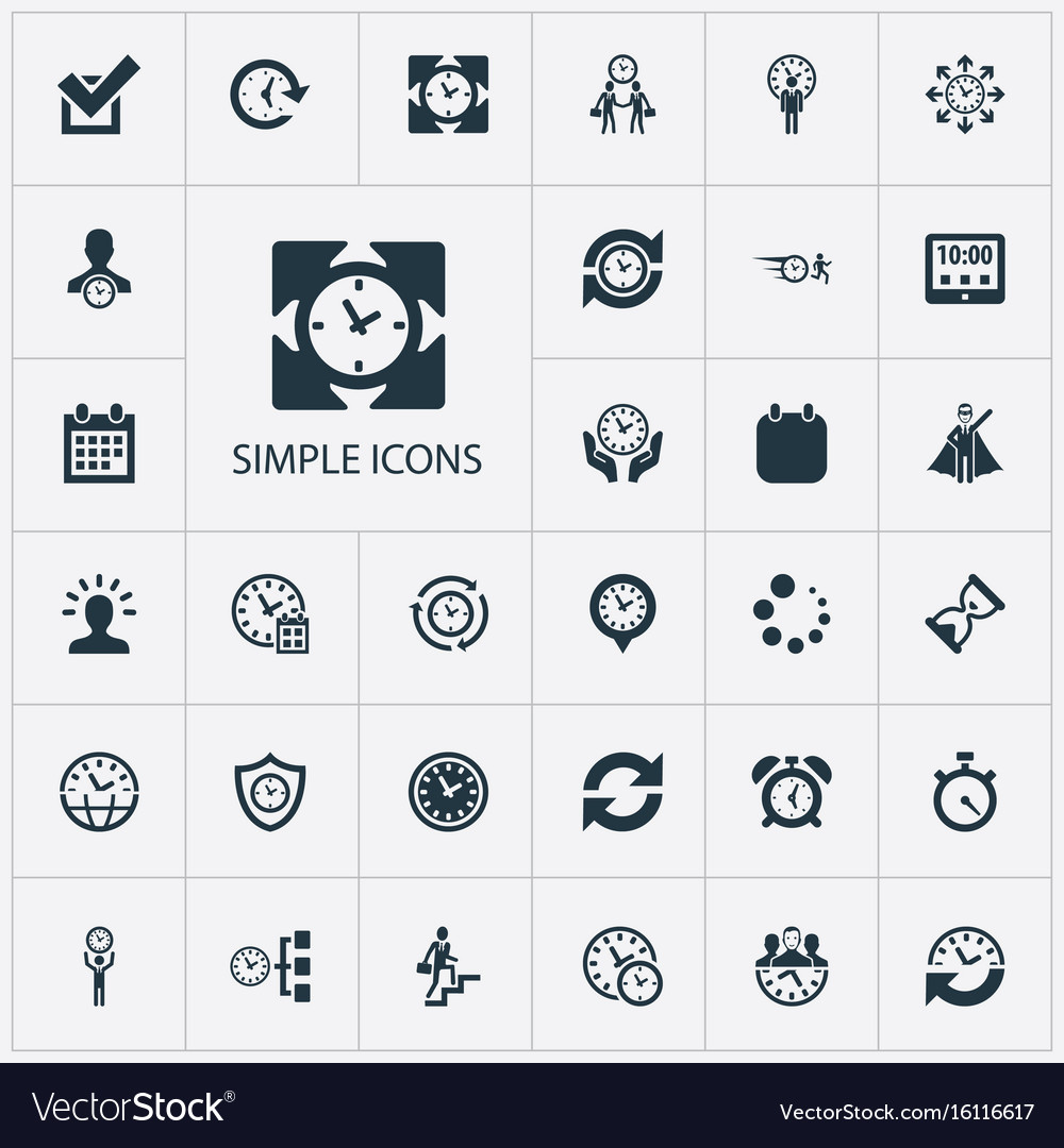 Management & Time Icons