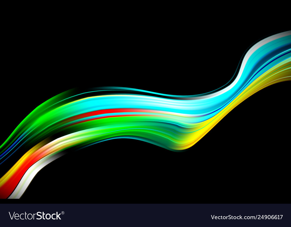 Modern colorful flow poster wave liquid shape