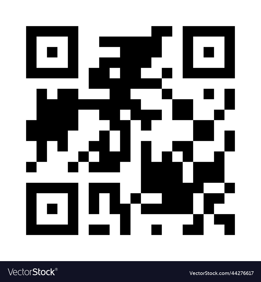 Qr code vector image Qr code