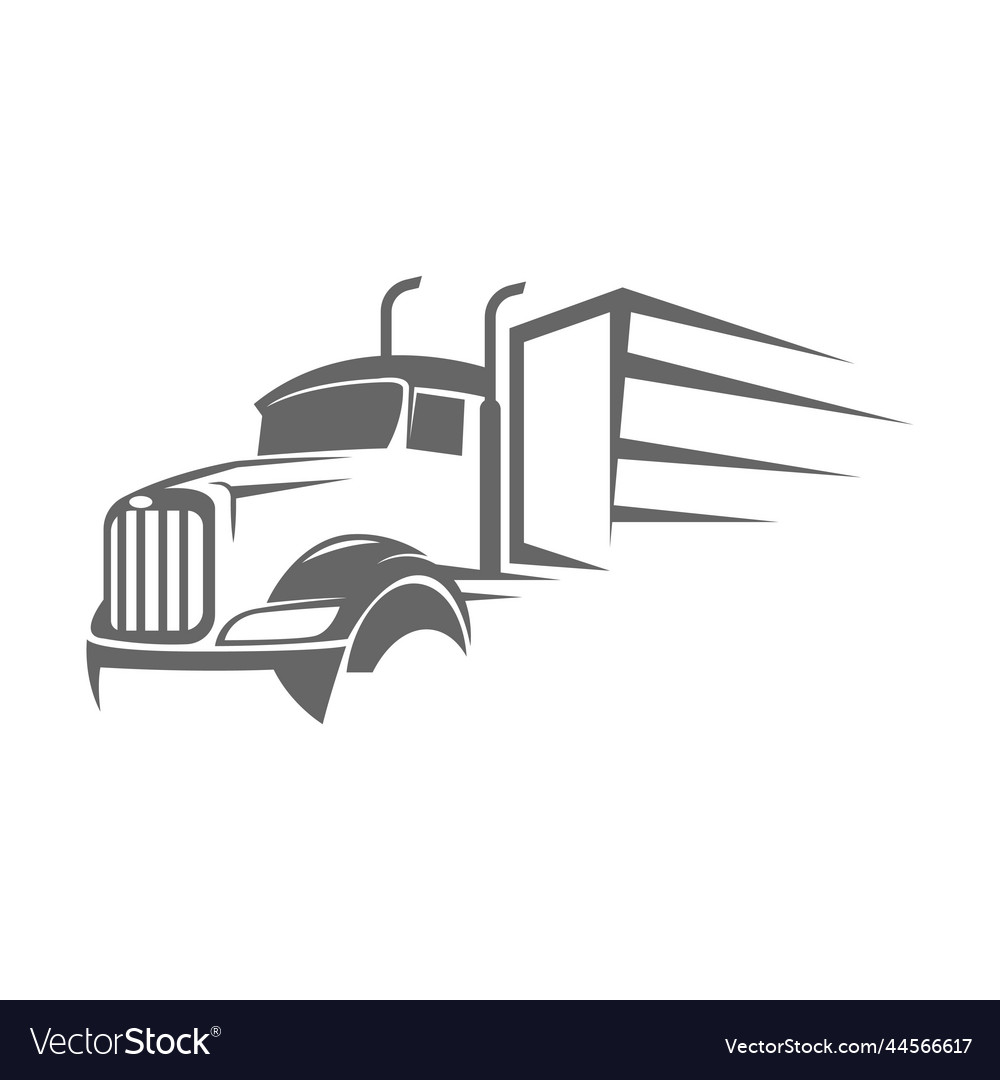 Truck logo icon design Royalty Free Vector Image