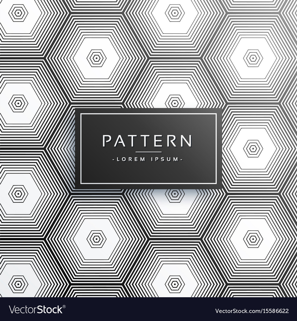 Abstrakte hexagonale Linienmuster Hintergrund