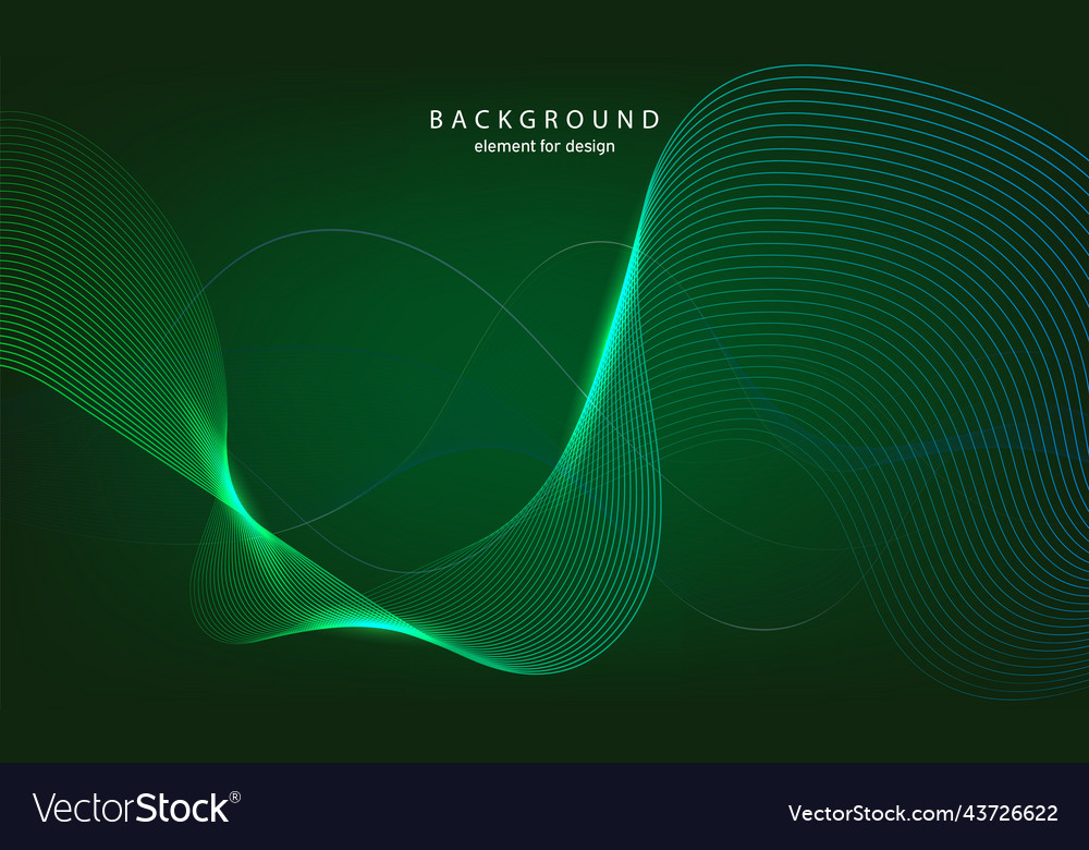 Abstract wave background element for design