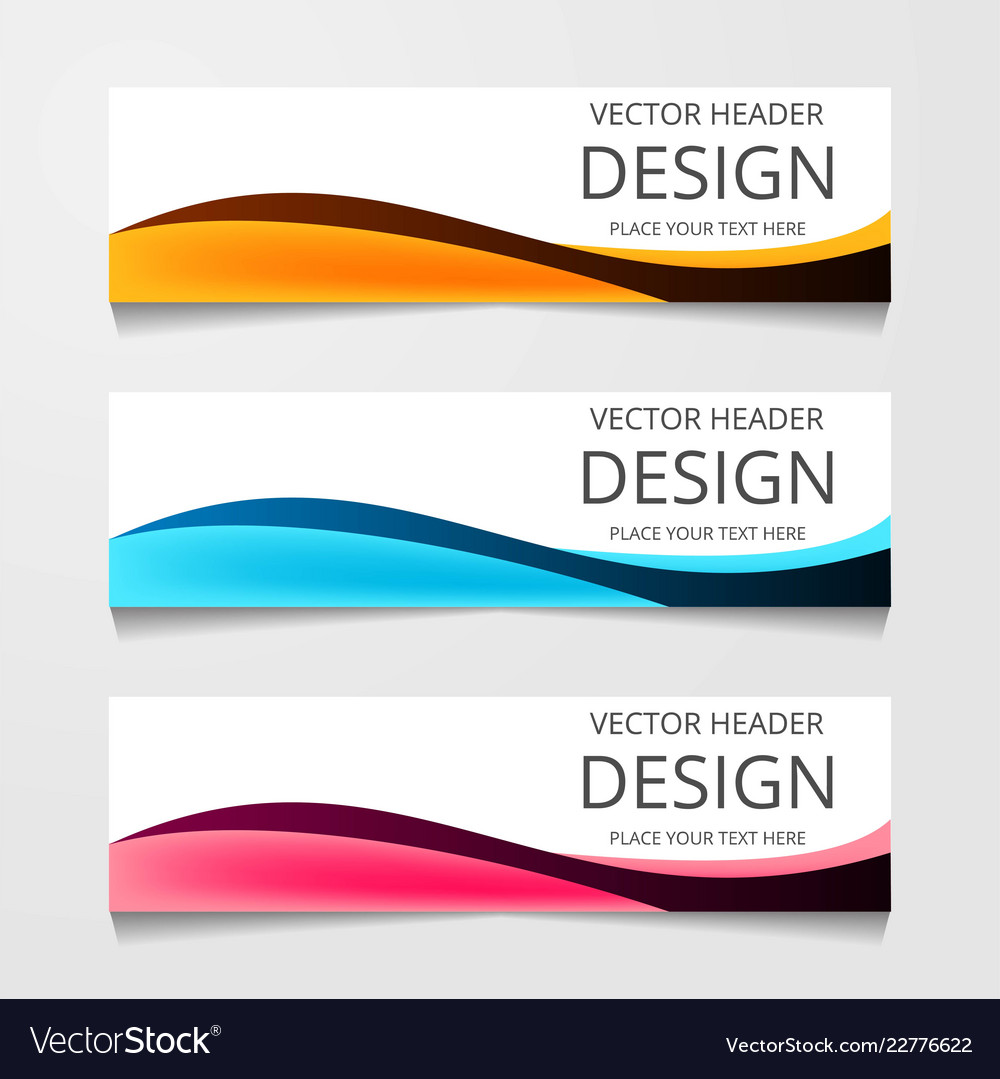 Abstract web banner design template collection