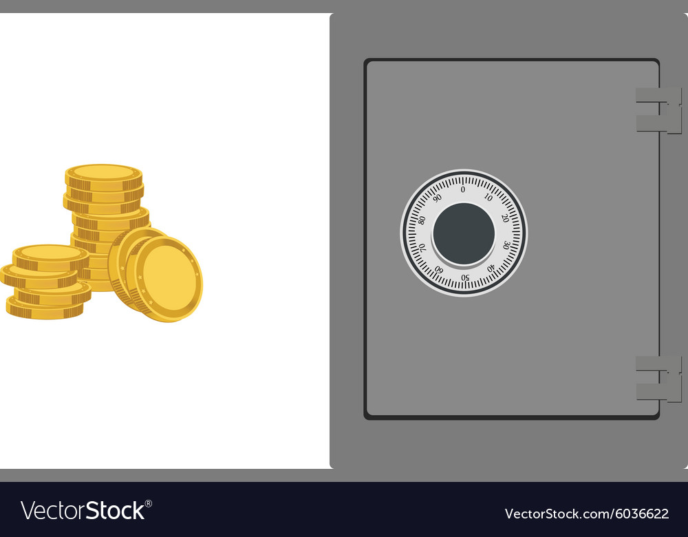 Banksafe mit Münzen