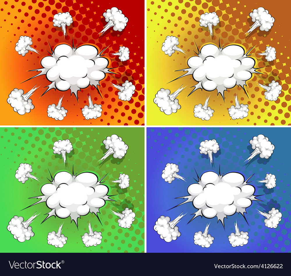 Clouds explosion Royalty Free Vector Image - VectorStock