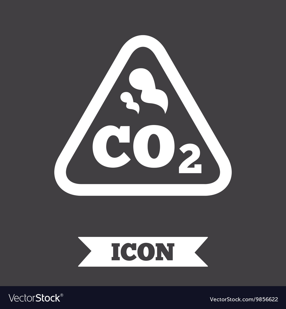 Co2 carbon dioxide formula sign icon chemistry