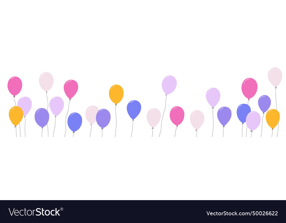 Colorful balloon bunch for birthdays and parties