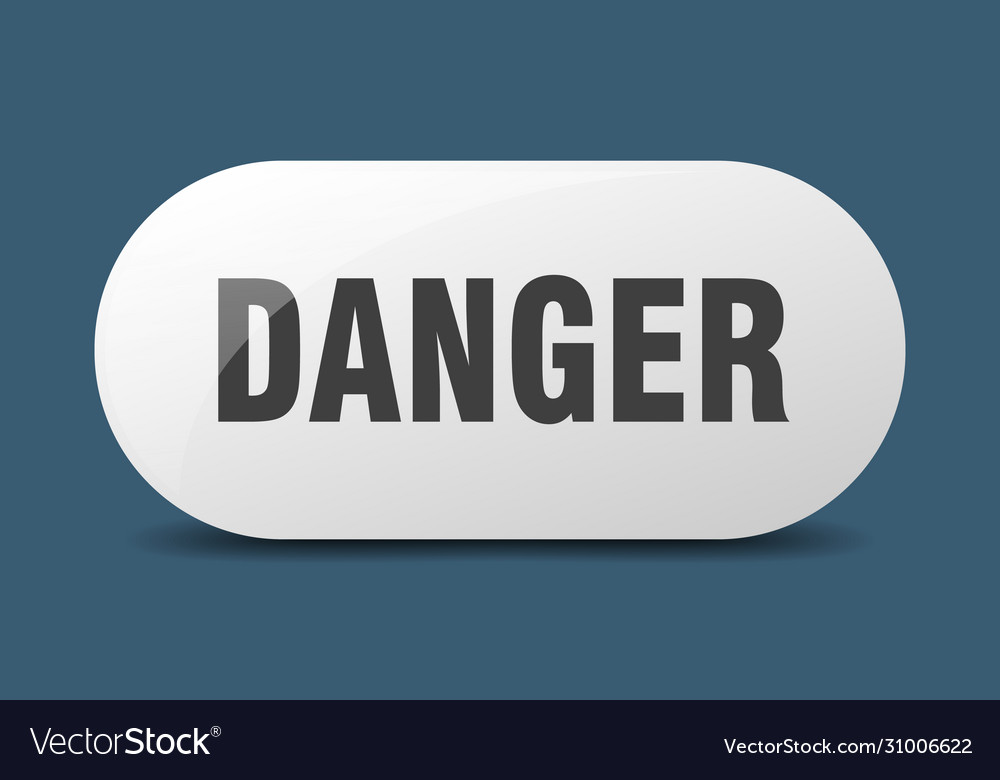 Danger button sign key push