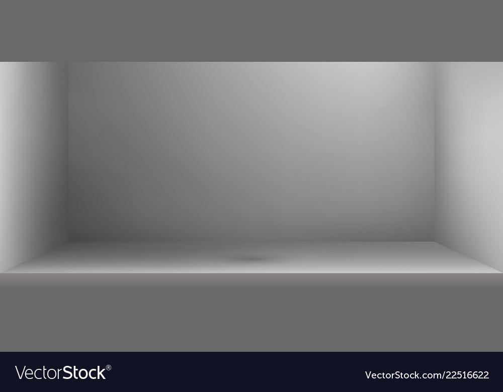 Empty studio room with shadow background vector image Empty studio room with shadow background