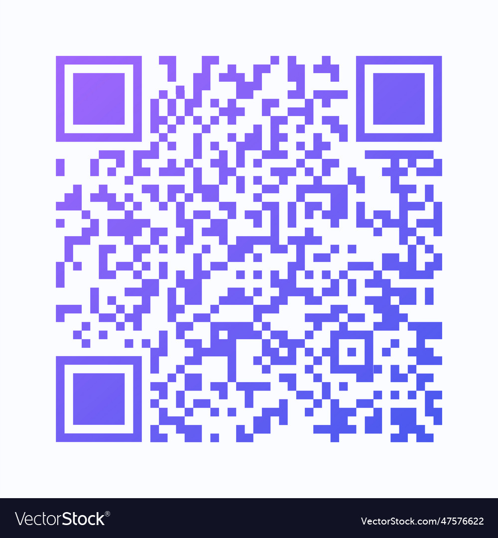 Gradient qr code quick response marketing Vector Image Gradient qr code quick response marketing