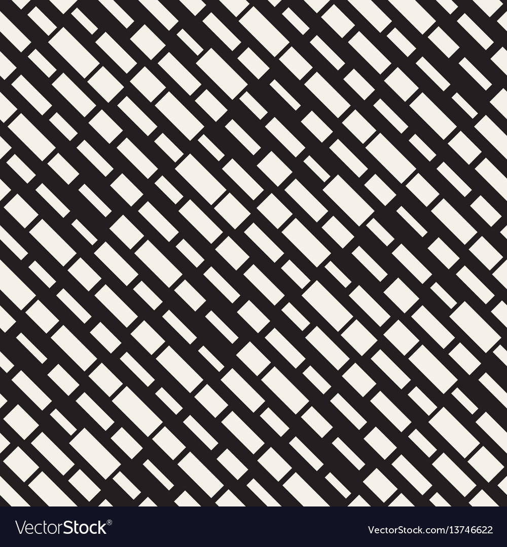 Irregular Black and White Dash Pattern