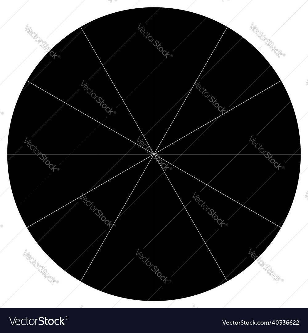 Pie chart graph circular circle diagram from