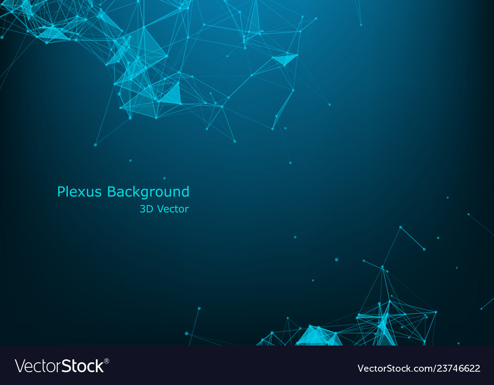 Plexus Linien und Partikel Hintergrundtechnologie vector image Plexus Linien und Partikel Hintergrundtechnologie