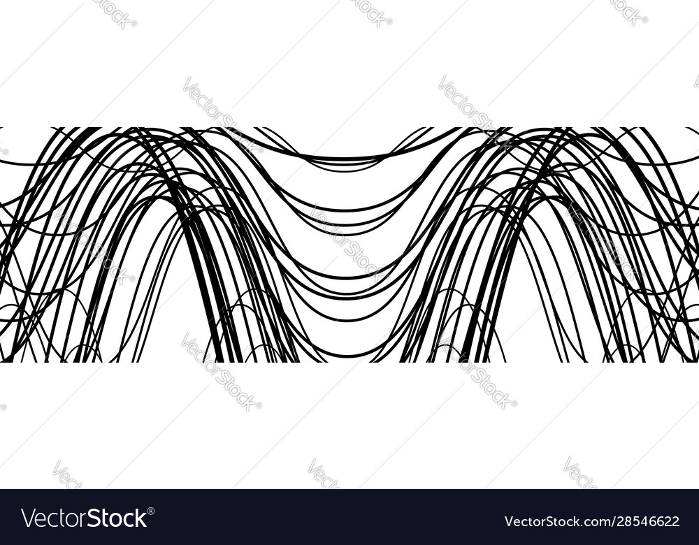 Random wavy zig-zag lines abstract art texture vector image Random wavy zig-zag lines abstract art texture