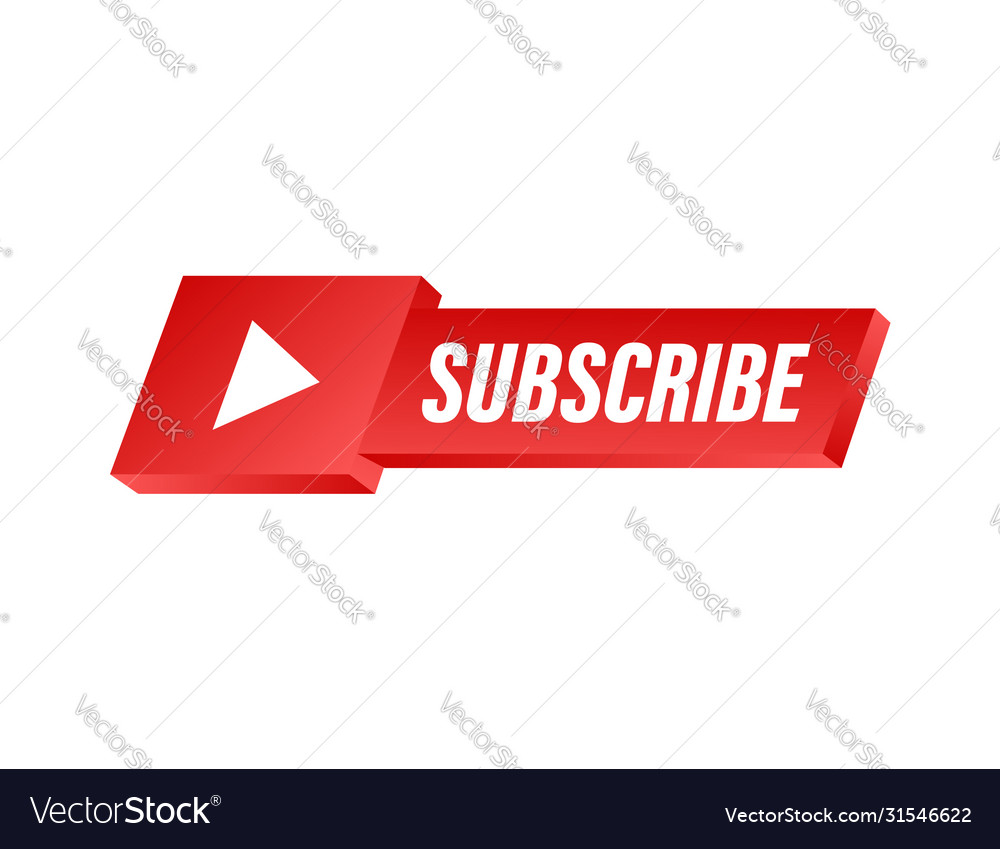 Subscribe Button Icon - Red