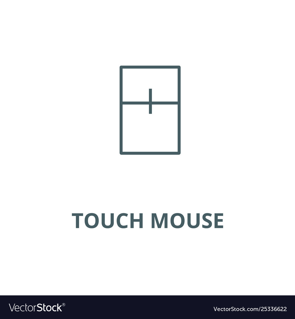 Touch mouse line icon linear concept Vector Image Touch mouse line icon linear concept