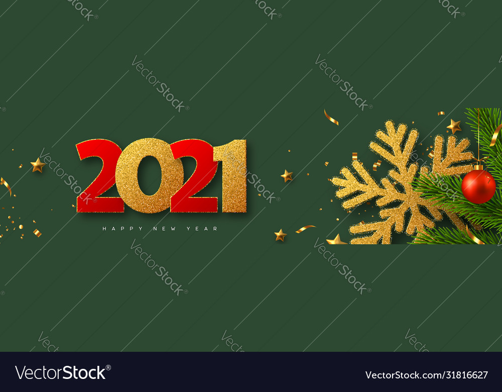 2021 happy new year banner