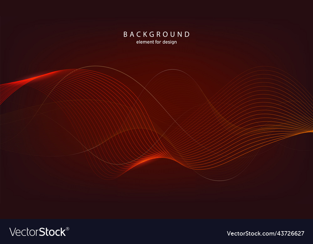 Abstract wave background element for design vector image Abstract wave background element for design