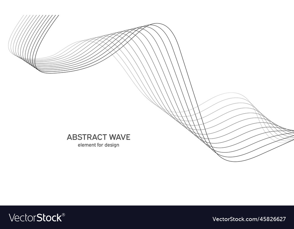 Abstract wave element for design digital vector image Abstract wave element for design digital