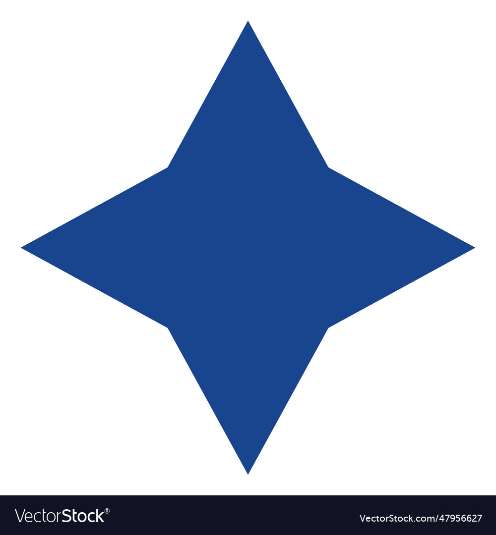 Blue star flat Royalty Free Vector Image - VectorStock