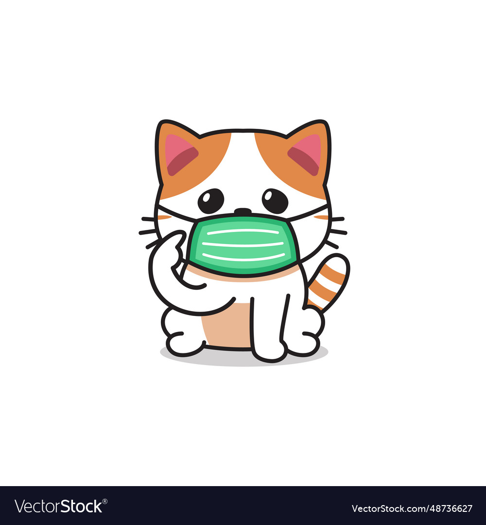 Cartoon character exotic shorthair cat wearing