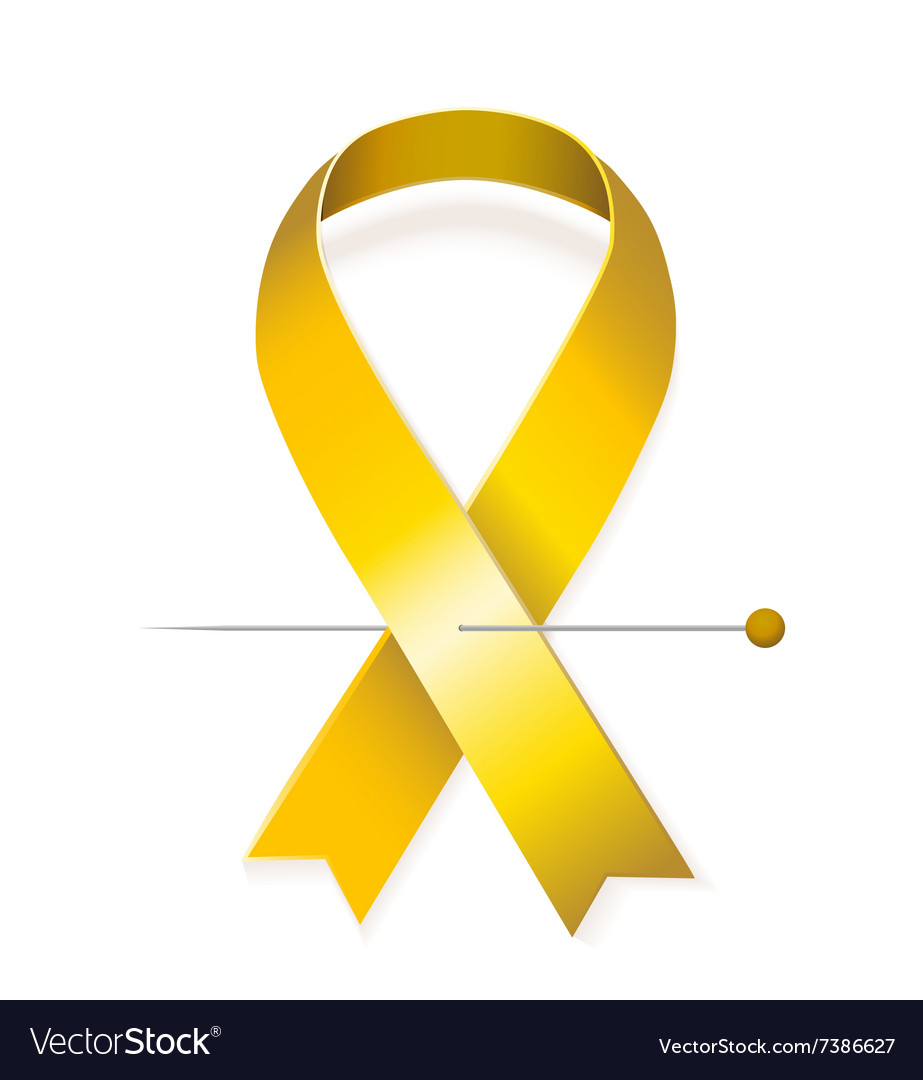 Childhood cancer awareness Royalty Free Vector Image