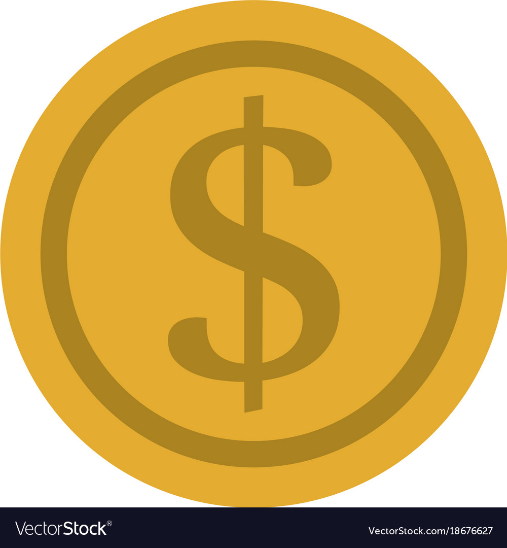 Coin Money Icon Image Royalty Free Vector Image