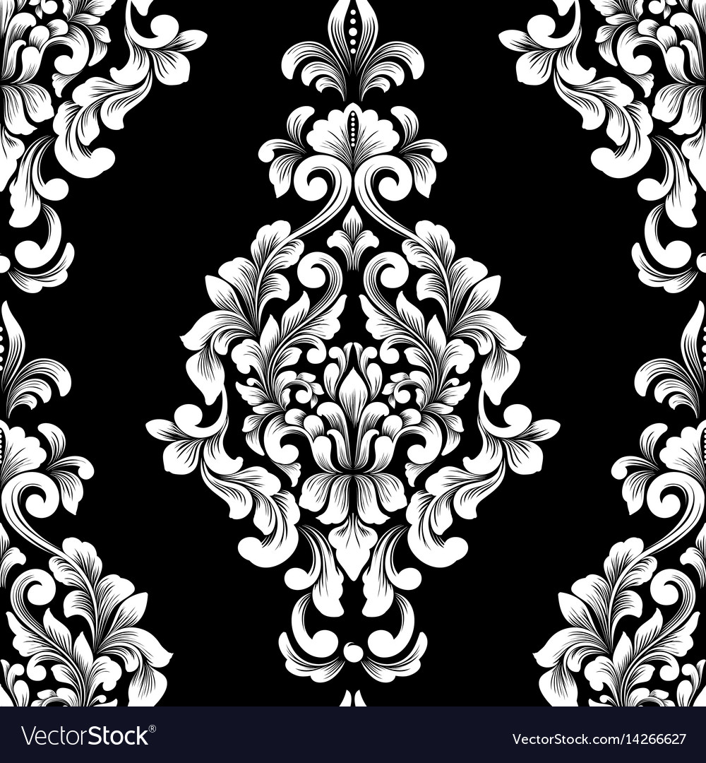 Damask seamless pattern element classical luxury