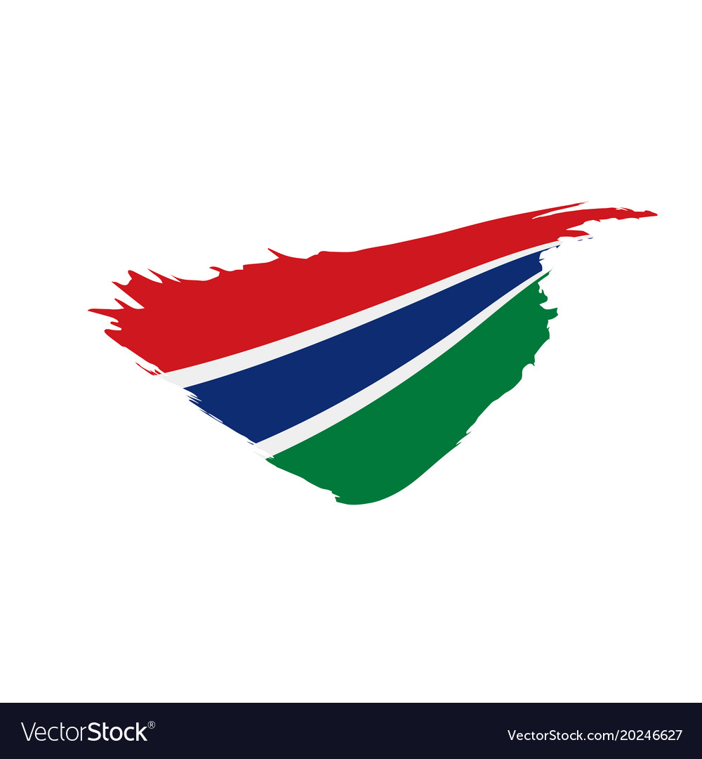 Gambia Flag Royalty Free Vector Image - Vectorstock