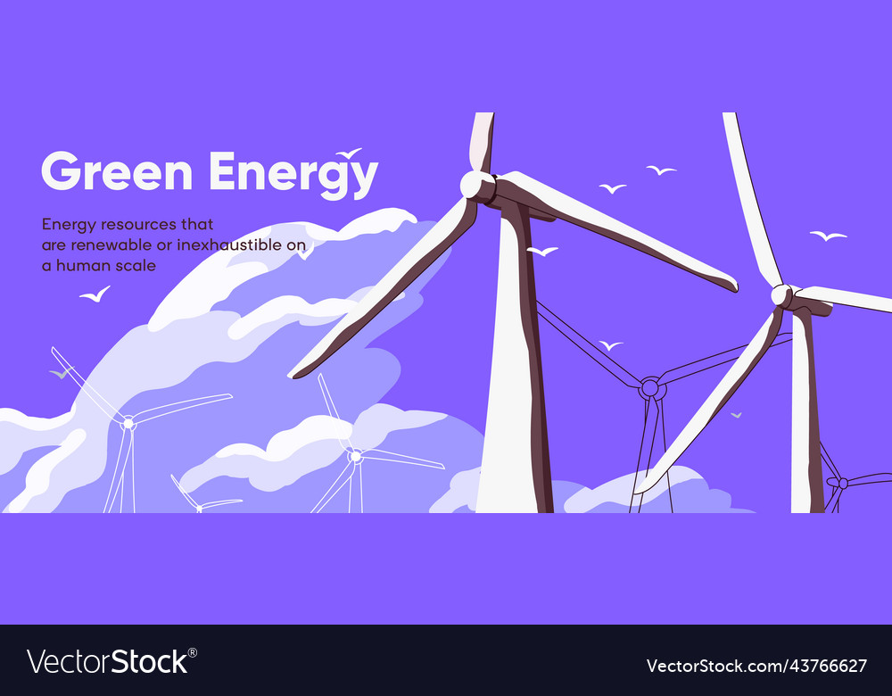 Green energy landing web page design