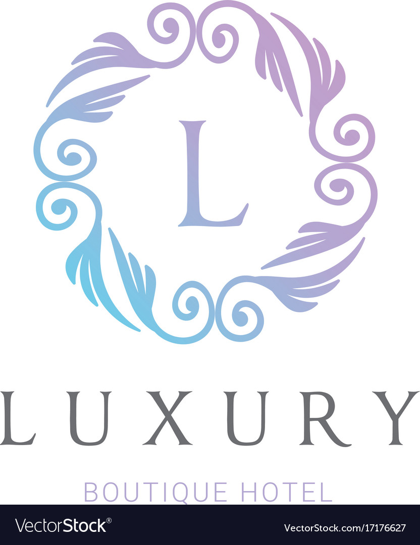 Luxury logo crests logo logo design for hotel Vector Image