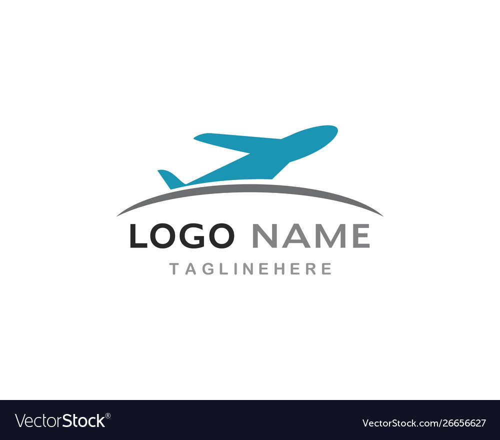 Plane logo Royalty Free Vector Image - VectorStock