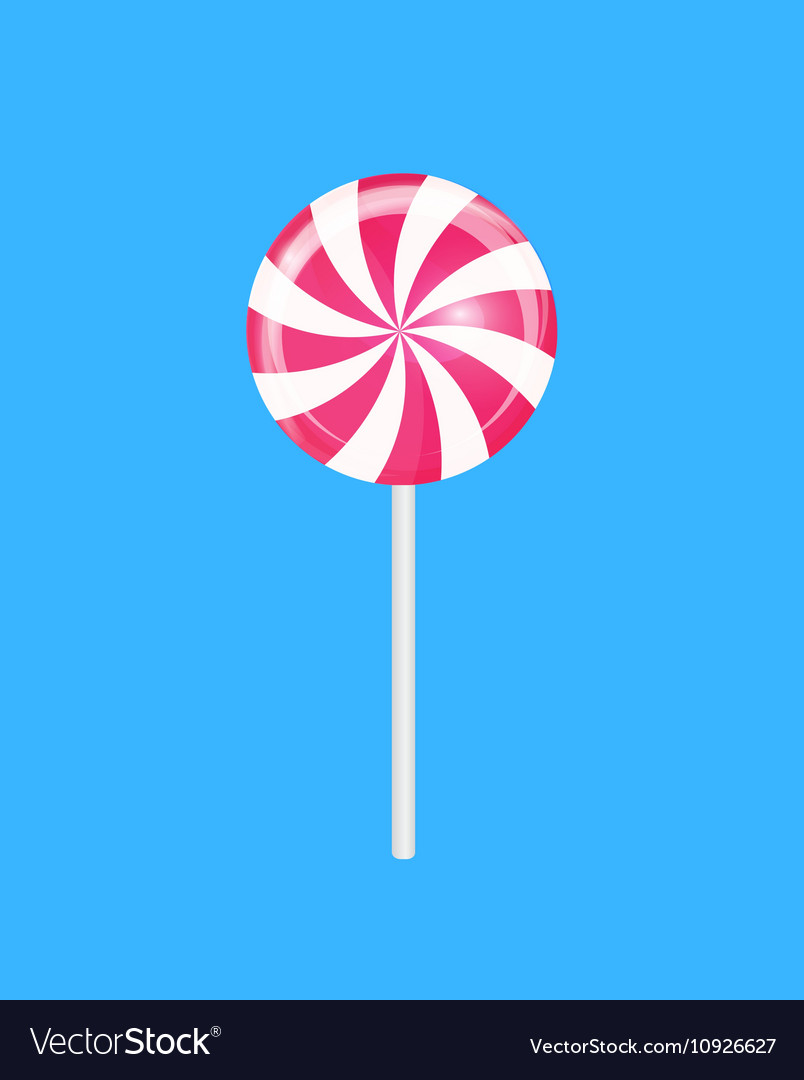 Realistic sweet lollipop candy background