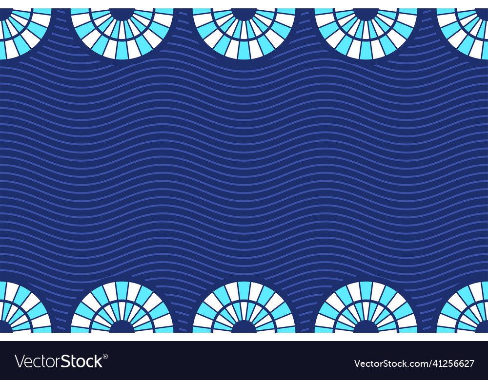 Seamless horizontal border pattern with striped