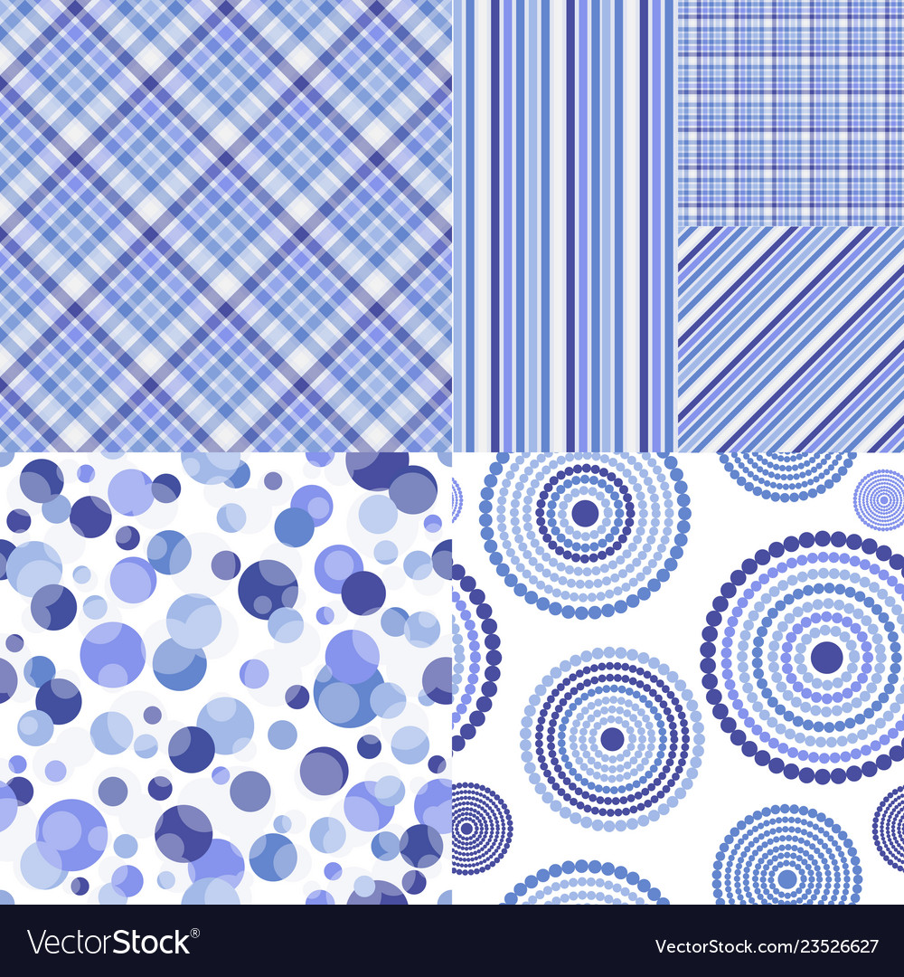 Set of seamless geometric patterns i