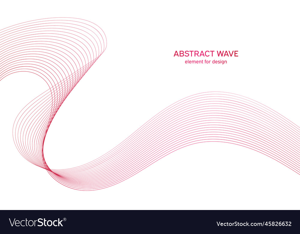 Abstract colorful wave element for design vector image Abstract colorful wave element for design