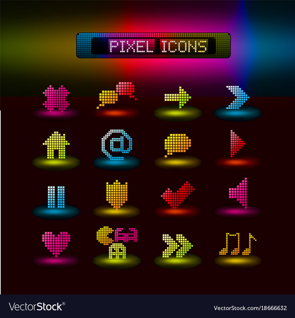 Buttons icon set web symbol