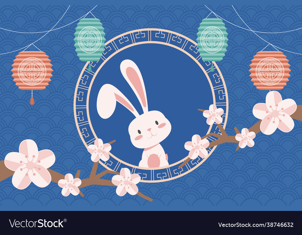 Chinese moon festival scene