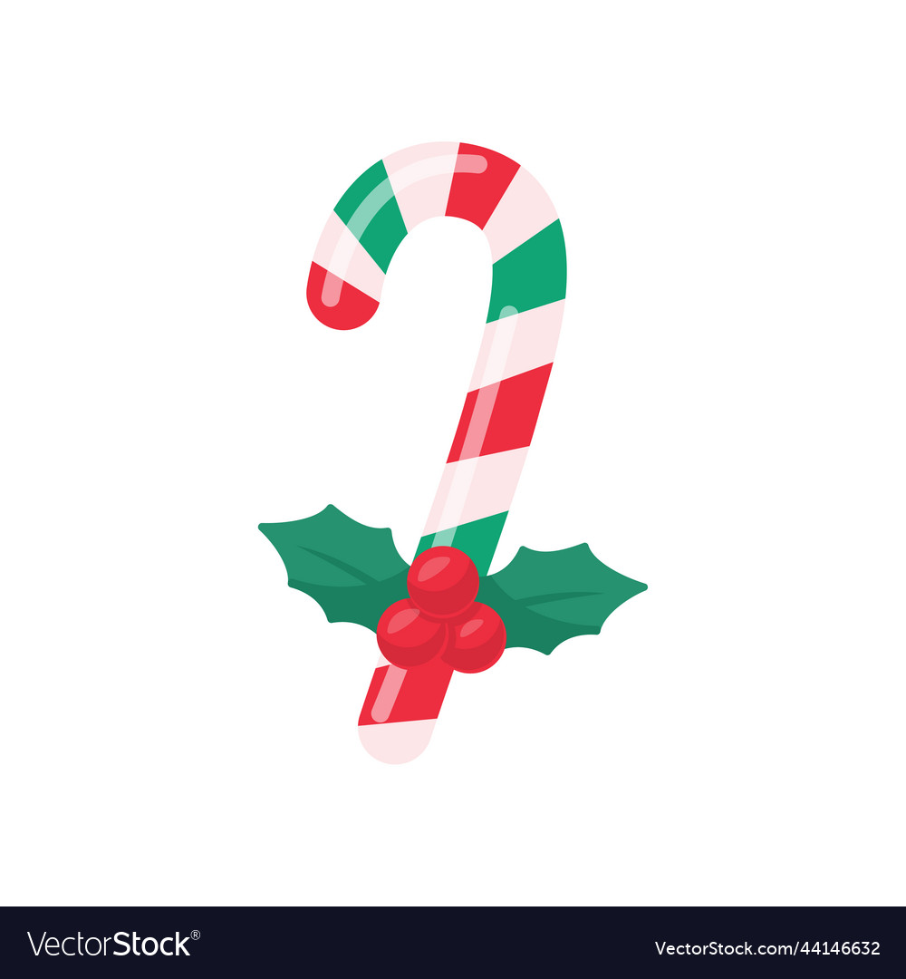 Christmas candy red and green colored bars Vector Image