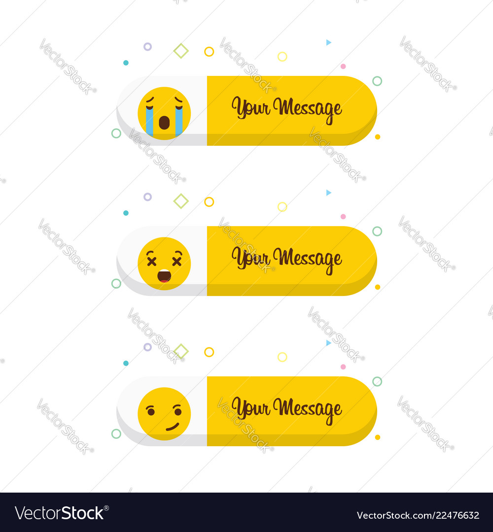 Emoji with your message design