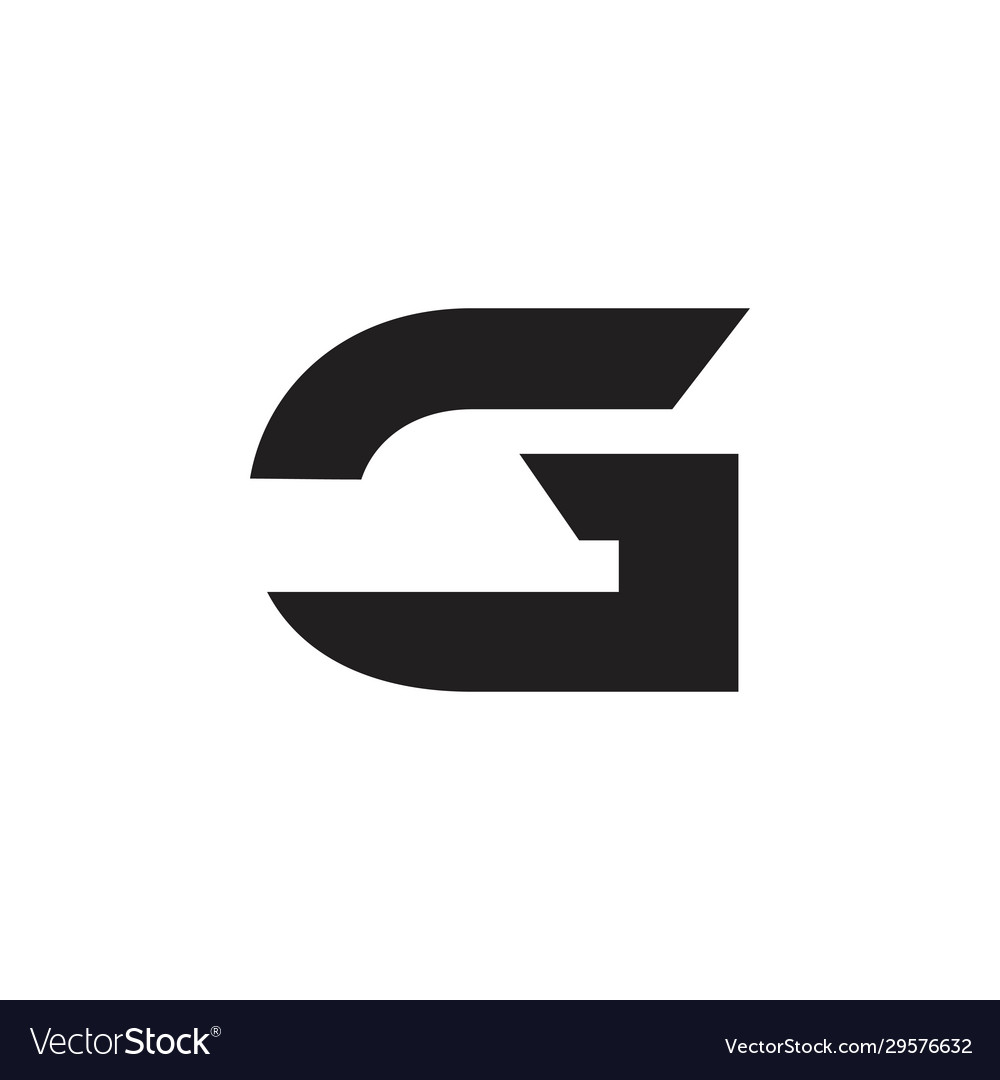 Letter g simple geometric motion logo