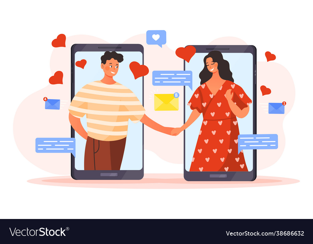 Man and woman lovers concept