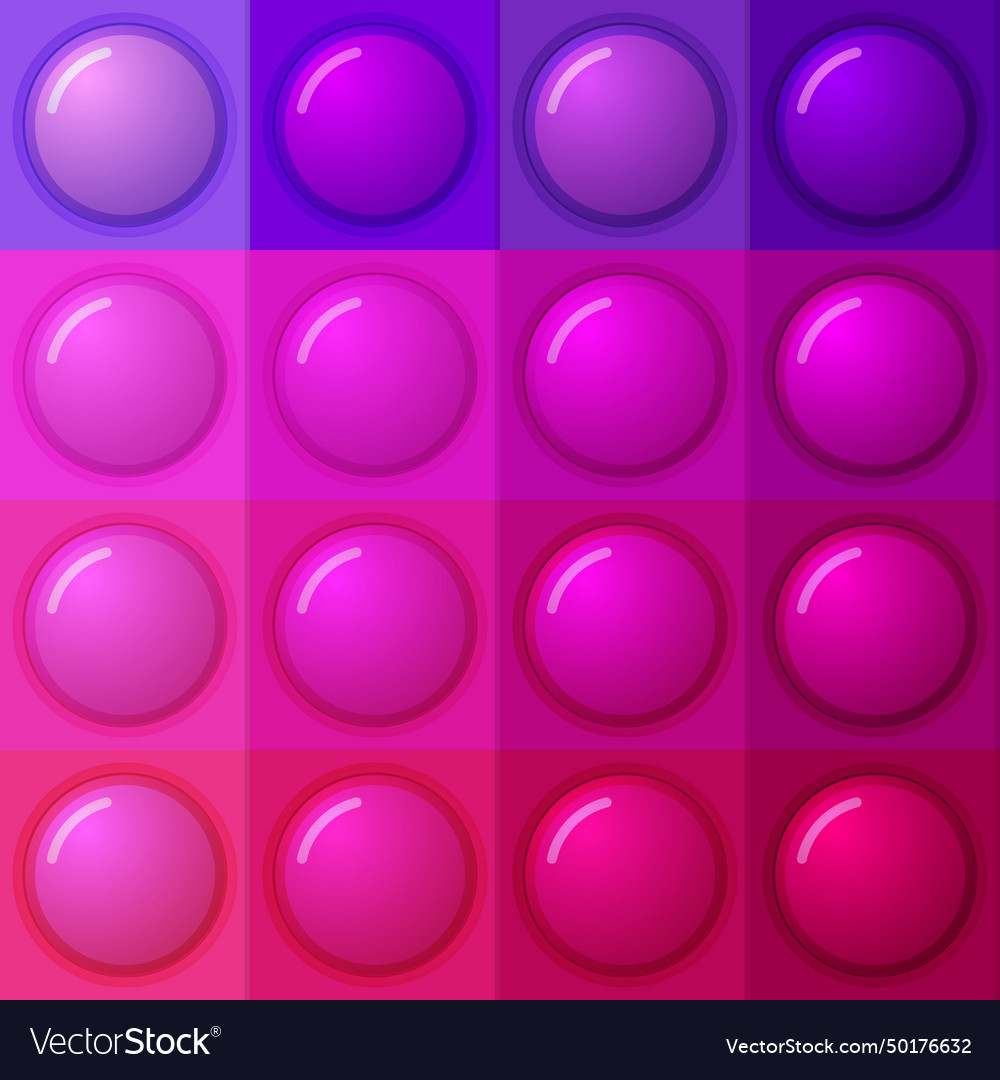 Seamless pattern with trendy game pop it simple