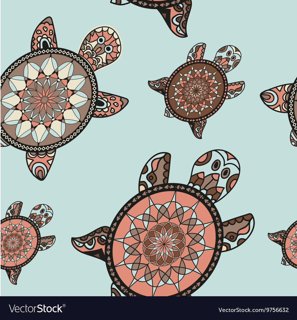 Seamless tortoise pattern in oriental style