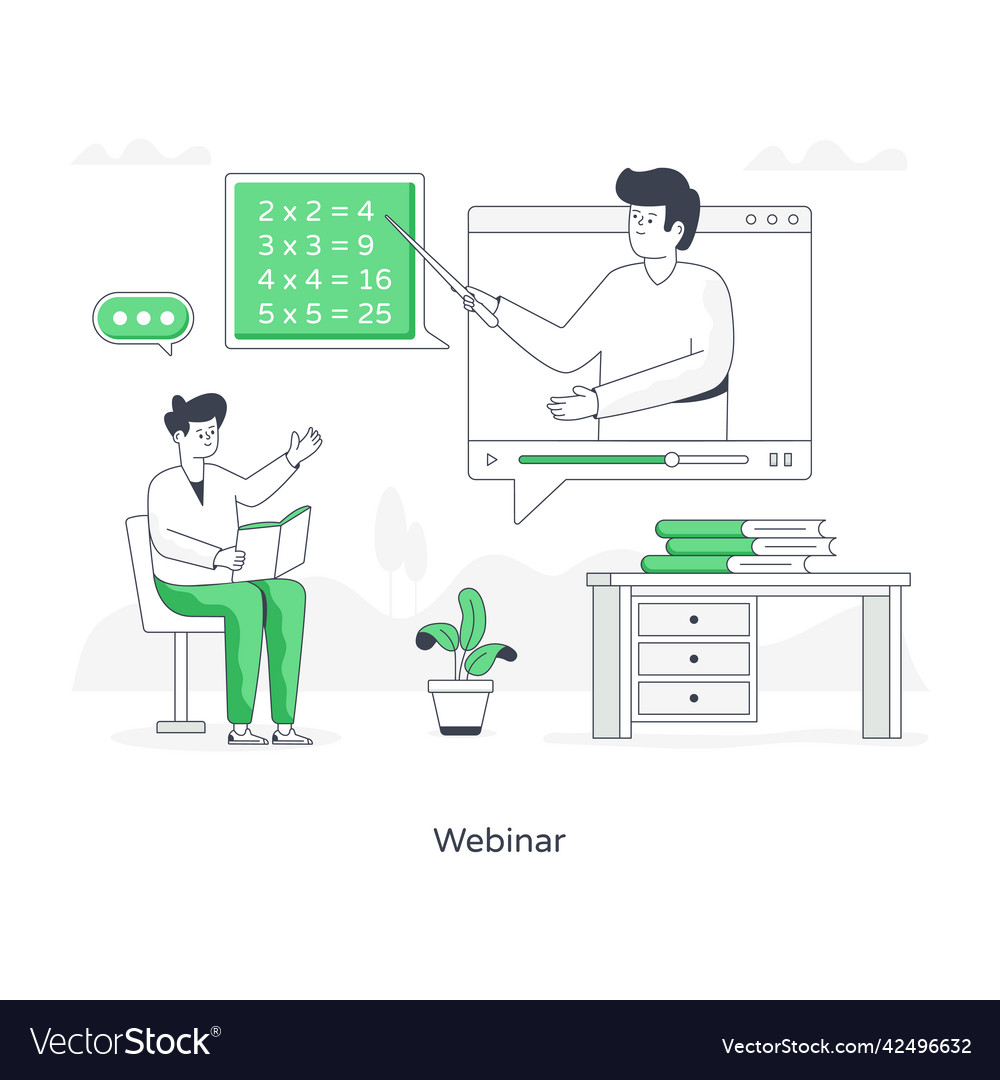 Webinar Royalty Free Vector Image - VectorStock