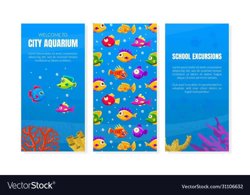 Welcome to city aquarium card template school